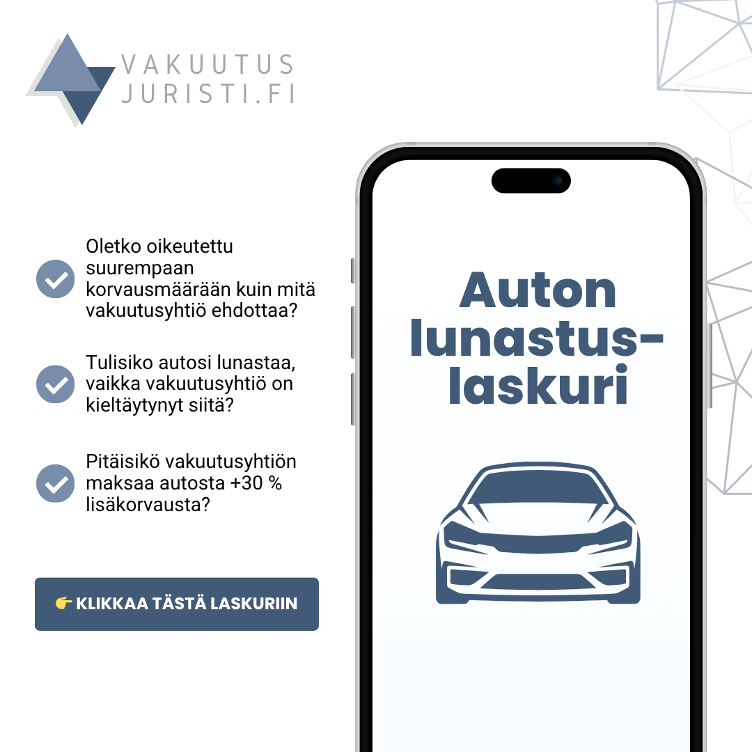 Auton lunastuslaskuri 26.10.2025 ad