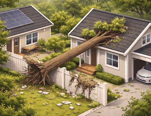 Kuka korvaa, jos naapurin puu kaatuu talon päälle?