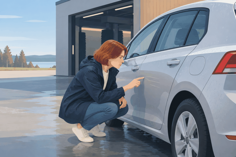 Autopesu rikkoi tai naarmutti autoa – kuka korvaa?