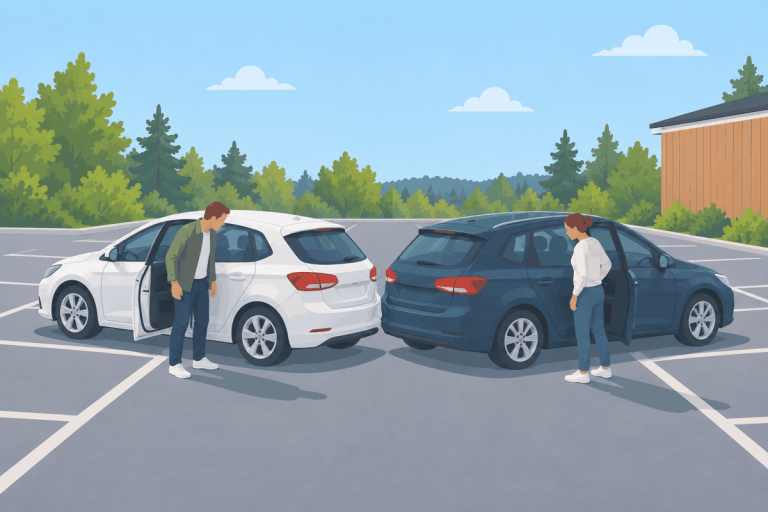 Kolari parkkipaikalla – miten toimin?