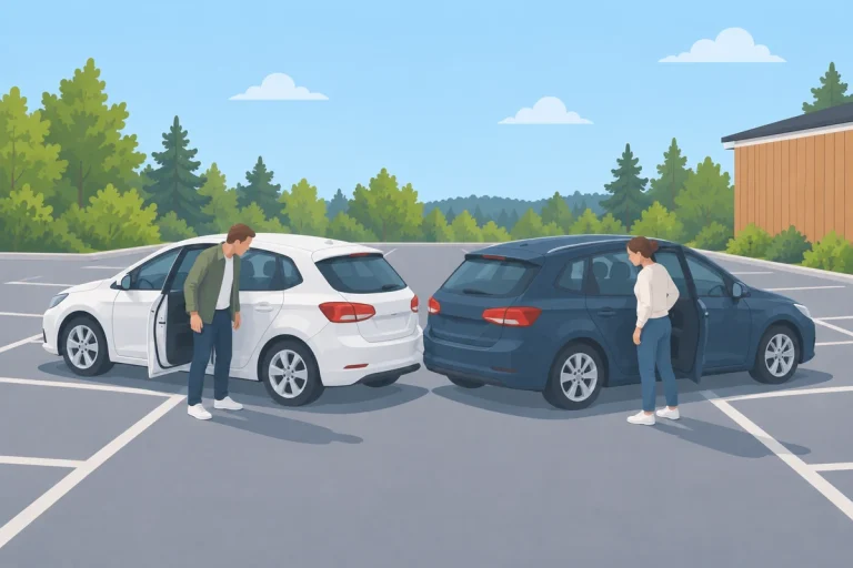 Kolari parkkipaikalla – miten toimin?