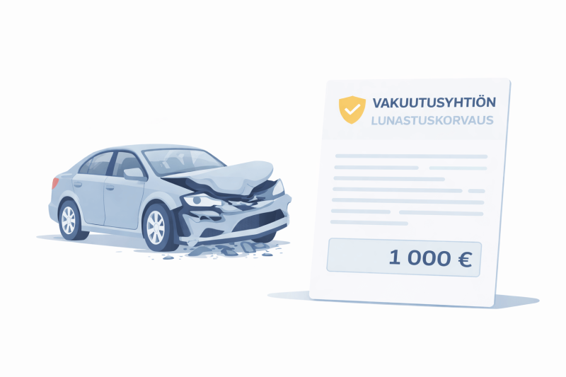 Auton lunastuskorvauksen määrä tai käypä arvo